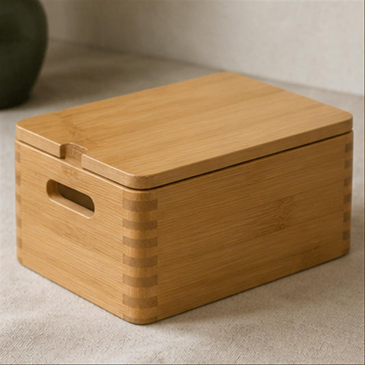 Alder Stack Box in a warm natural-light studio
