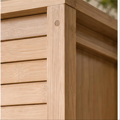 Close view of Frame Modular Bamboo Cabinet materials and craftsmanship