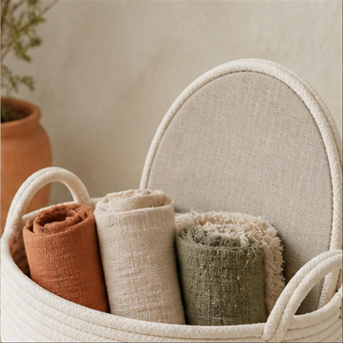 Harbor Cotton Rope Basket interior structure and everyday use