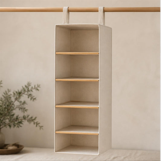 Soft Cell Wardrobe Organizer in a warm natural-light studio