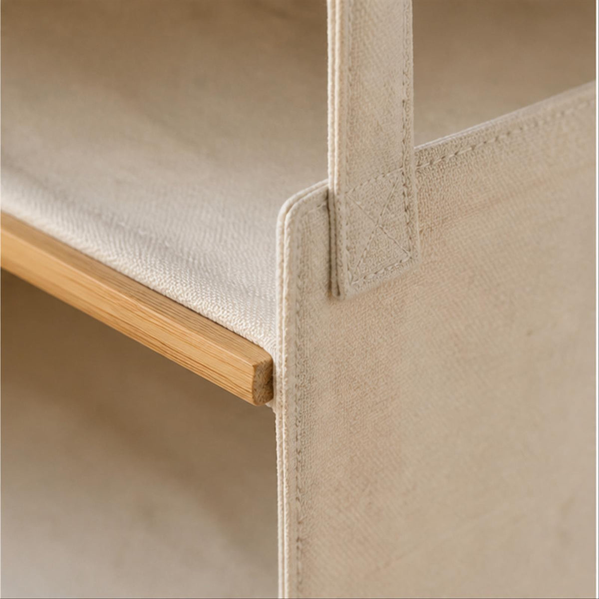 Close view of Soft Cell Wardrobe Organizer materials and craftsmanship
