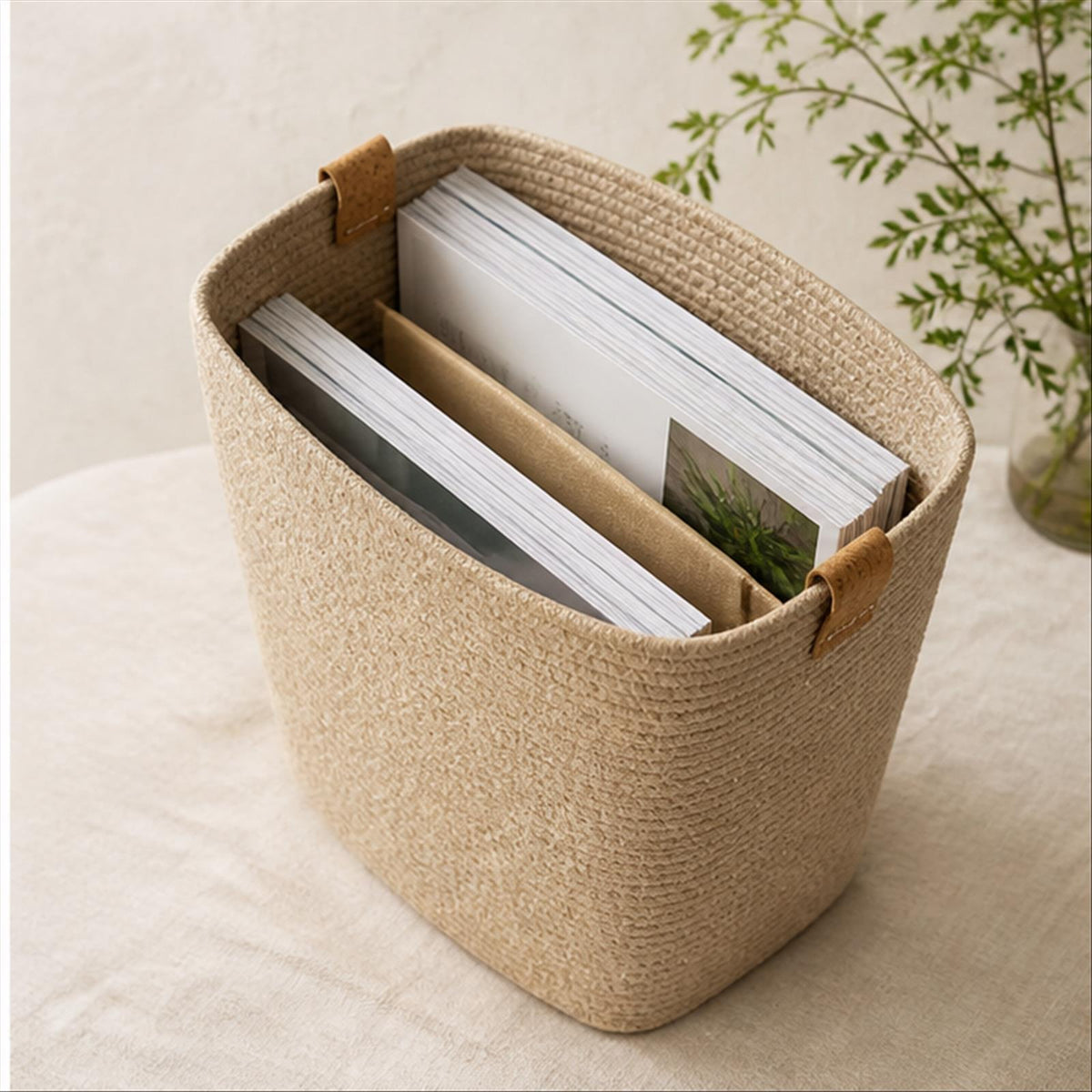 Tapered Paper Fiber Bin interior structure and everyday use