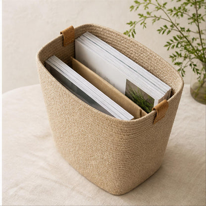 Tapered Paper Fiber Bin interior structure and everyday use